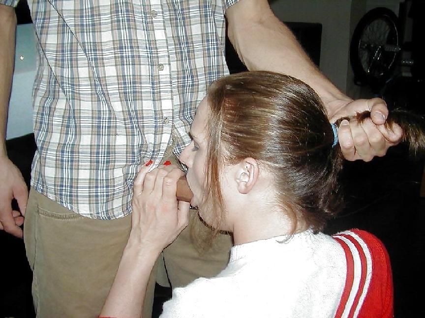 14P Cheerleader Blowjob and Facial