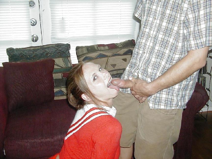 14P Cheerleader Blowjob and Facial