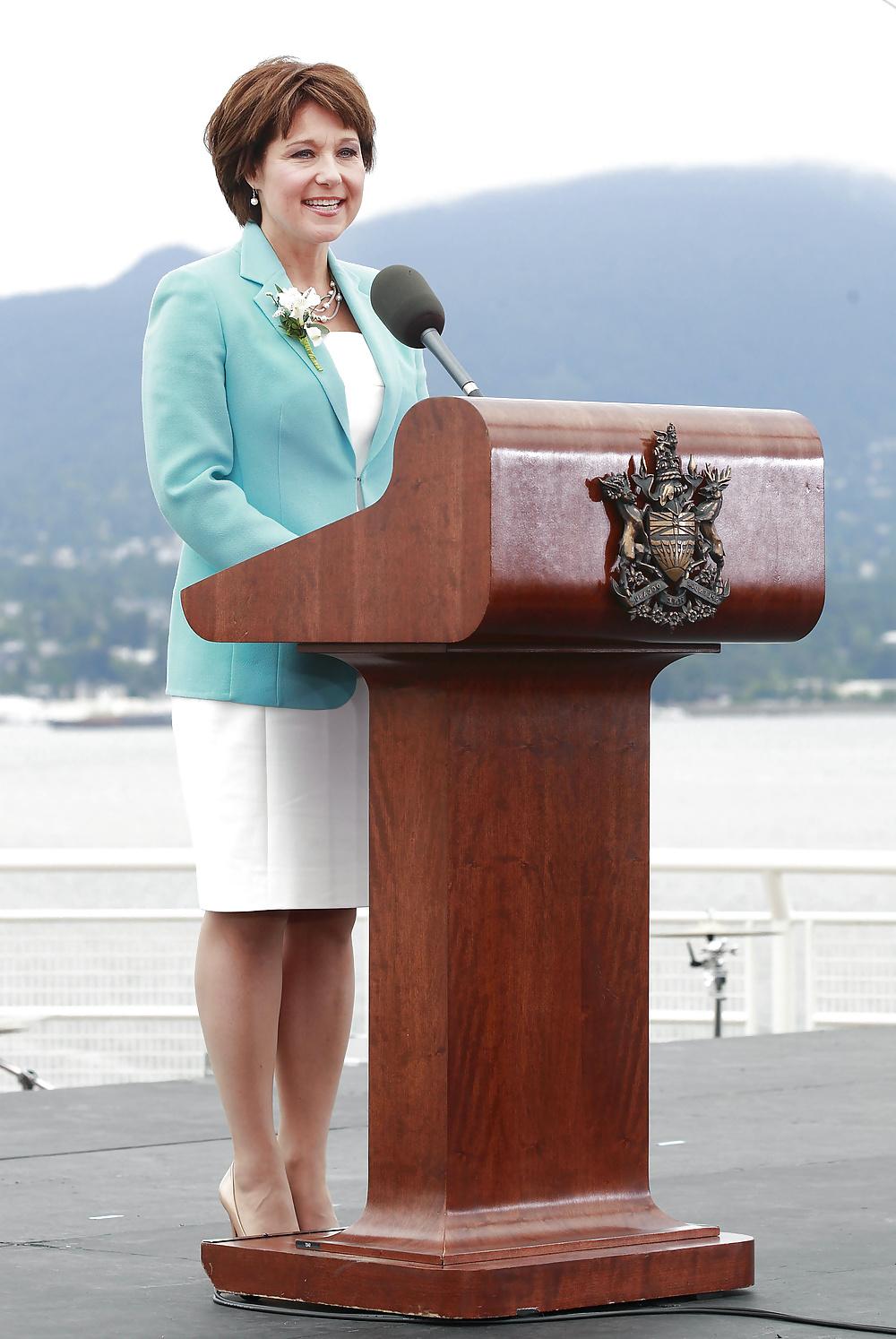 25P Love jerking off to Premier Christy Clark