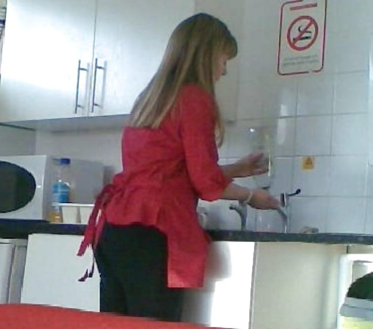 25P Sexy co-worker with big round ass in tight trousers,jeans