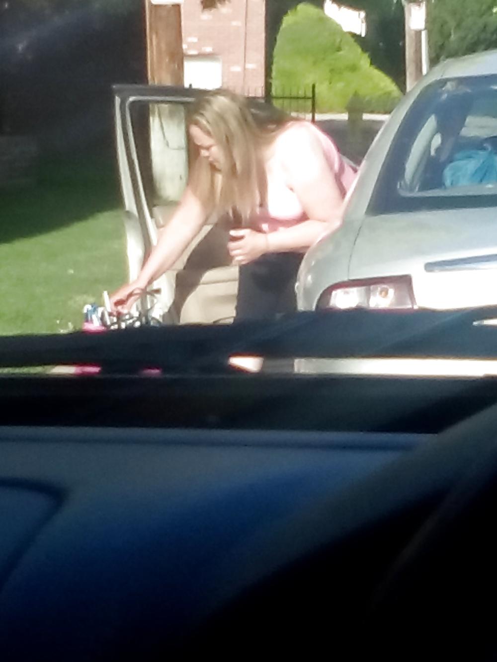 17P Thick blonde leggings