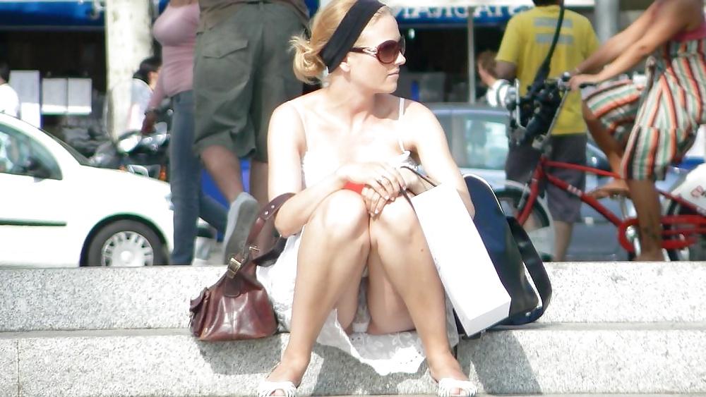 25P Upskirt no Panties #rec showing pussy PublicNudity 16