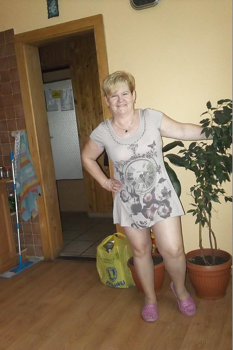 7P Stupid Fat Mature Cow in Pantyhose