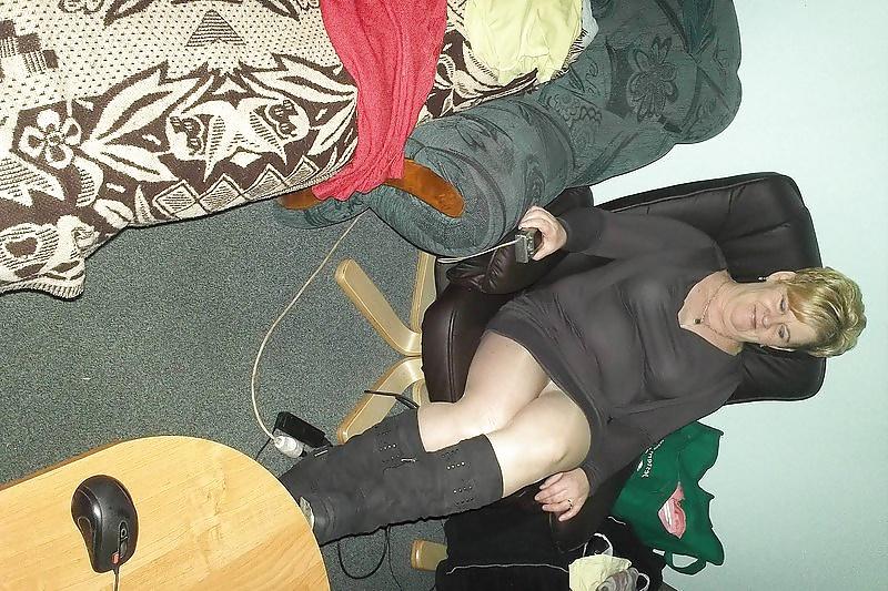 7P Stupid Fat Mature Cow in Pantyhose