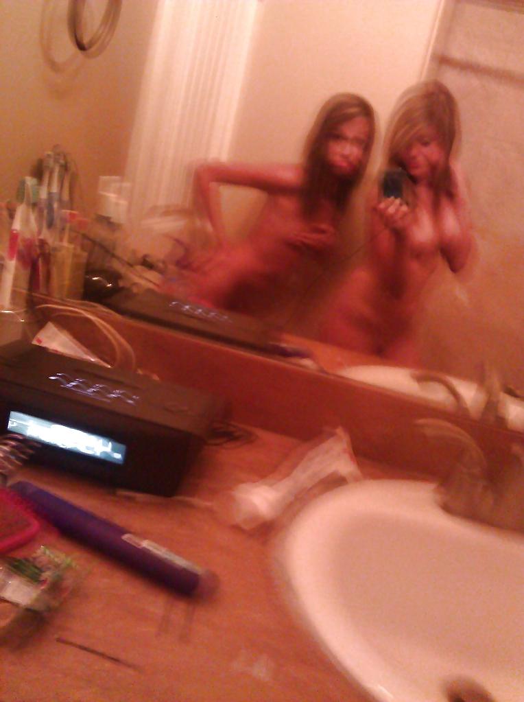 23P Two girls in the bathroom