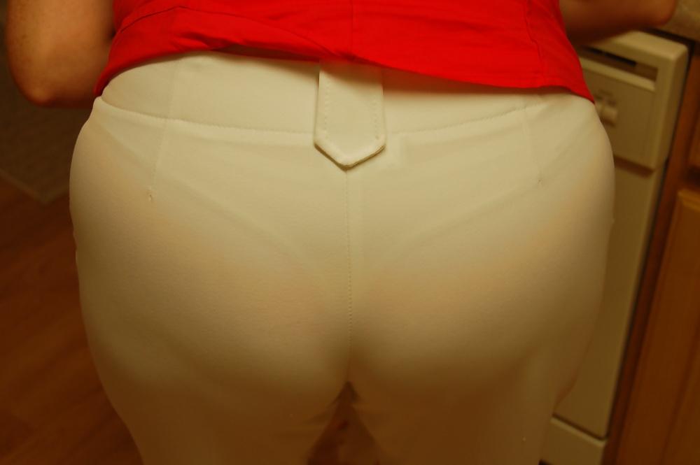 11P Suzanne in sheer pants and a thong