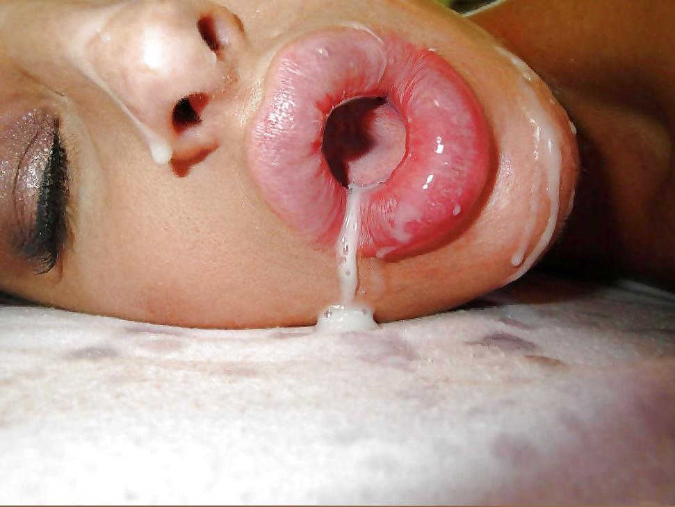 16P Bimbo cocksucking lips