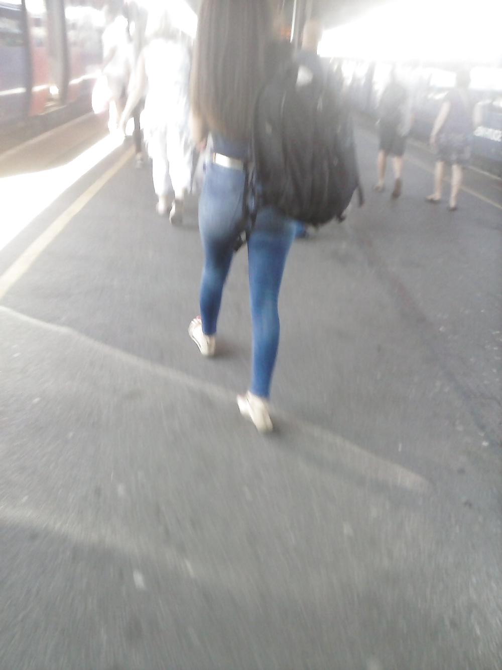4P Hot Older Milf Tight Jeans Candid
