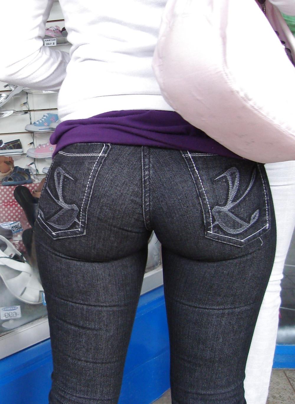 25P Asses in jeans #5