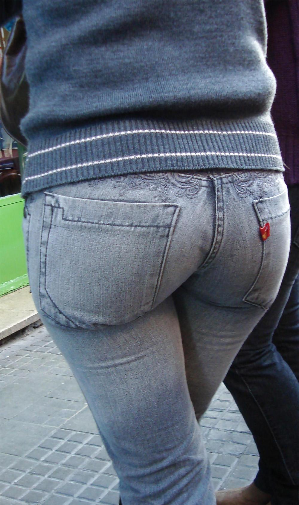 25P Asses in jeans #5
