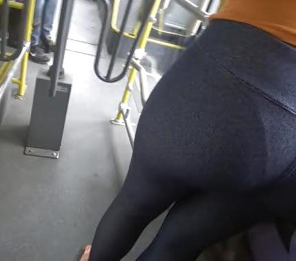 24P SDRUWS2 - WONDERFUL BRAZILIAN ASS IN TIGHT PANTS INSIDE BUS
