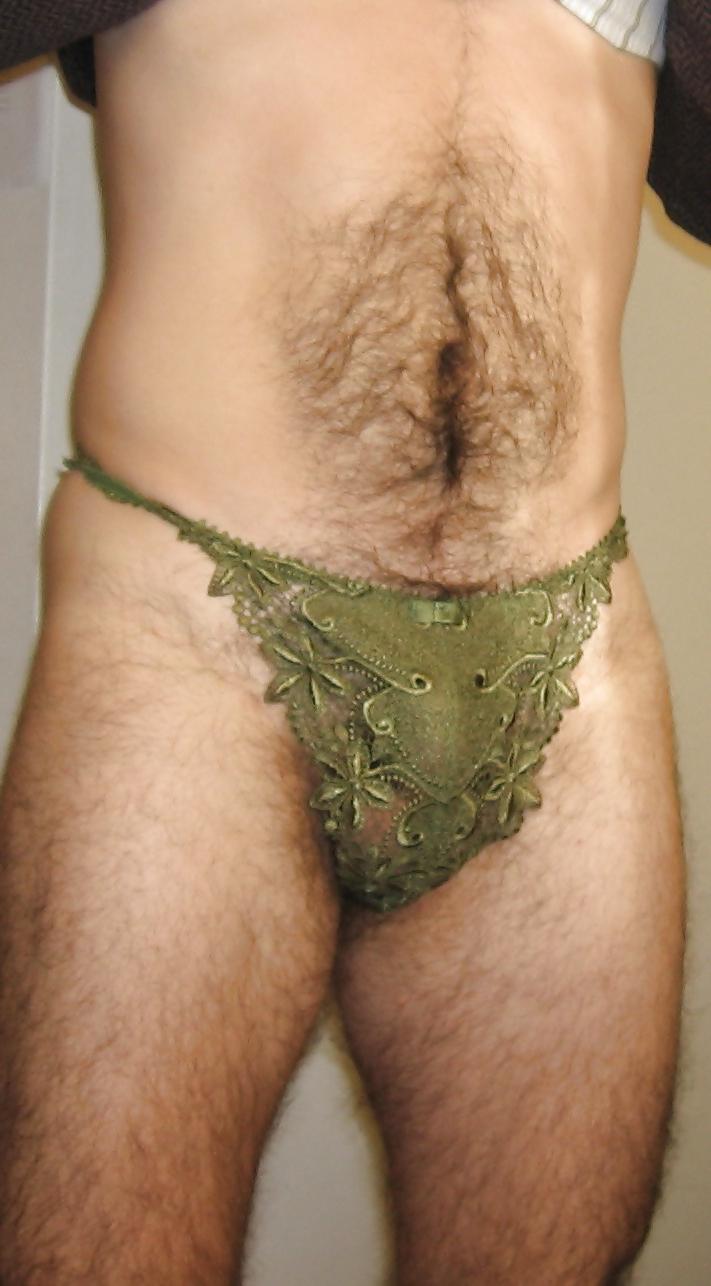 4P Wife's green thong