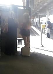 18P Hot girl in black levi's jean shorts