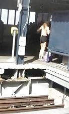 18P Hot girl in black levi's jean shorts
