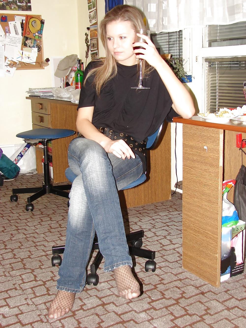 25P Jeans on Pantyhose