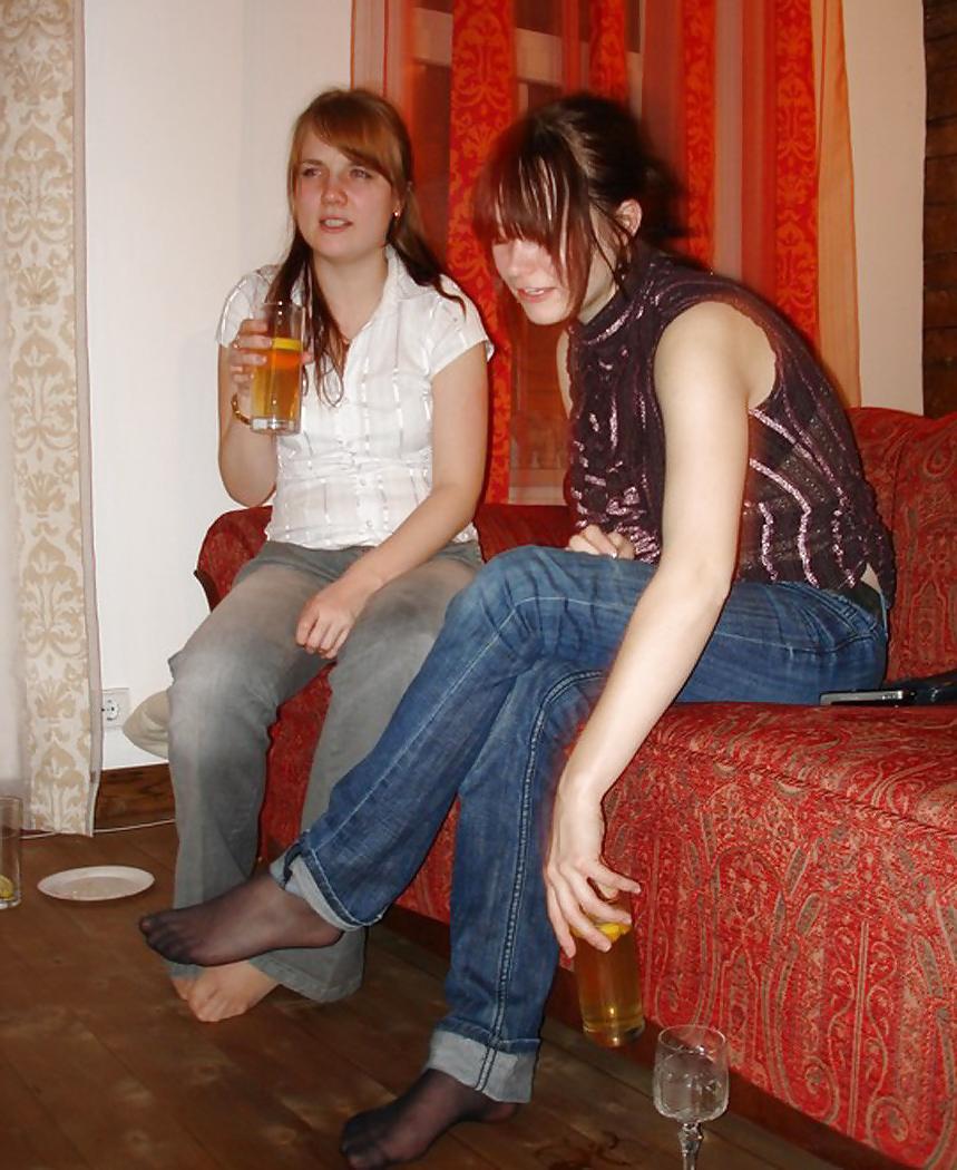 25P Jeans on Pantyhose