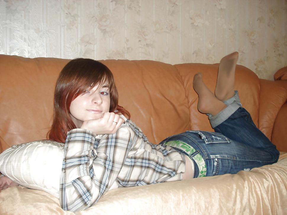 25P Jeans on Pantyhose