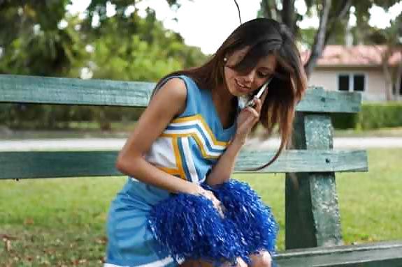 15P Cheerleader in socks fuck