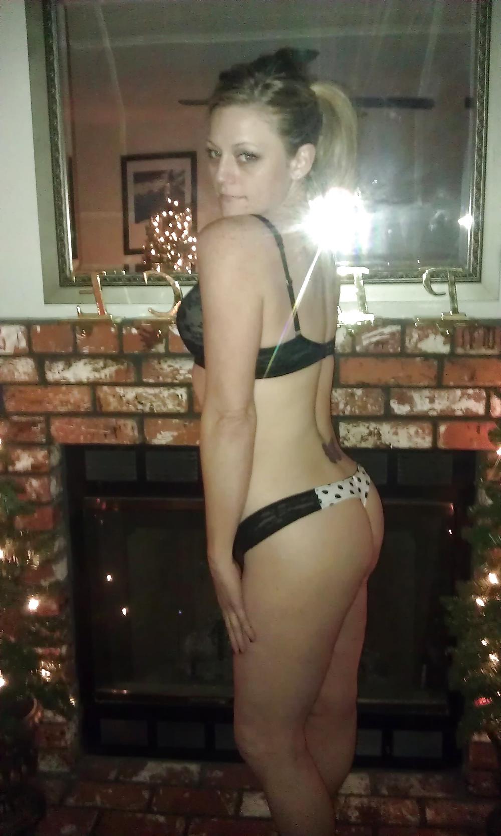 6P Wife poses in thong for you