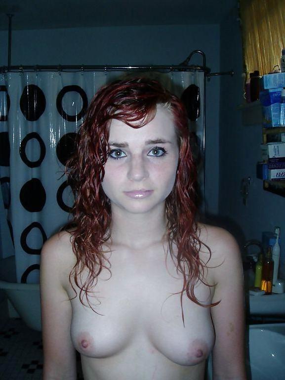 18P Red haired cute babe