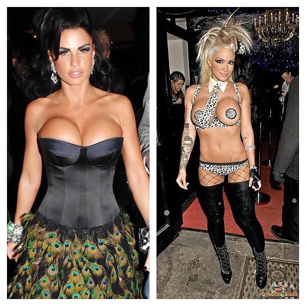 7P Jodie Marsh Vs Katie Price. Which bimbo slut do you prefer?
