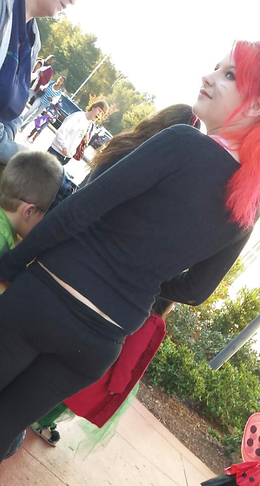 11P Teen in tights and thong