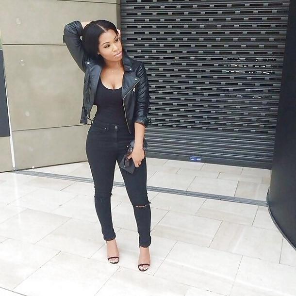 25P Fuckim Hot Bitches Jeans Heels Leather Latex