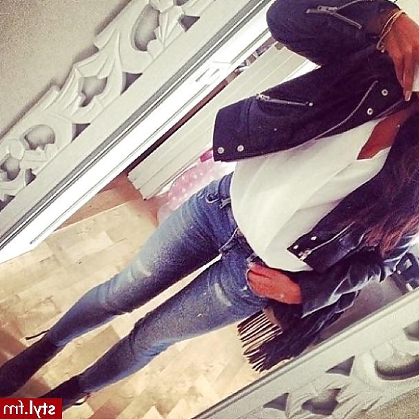 25P Fuckim Hot Bitches Jeans Heels Leather Latex