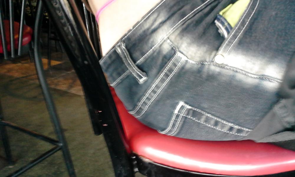 8P Me in pink thong and tight jeans of girl .... 