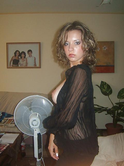 10P Showing off her boob job