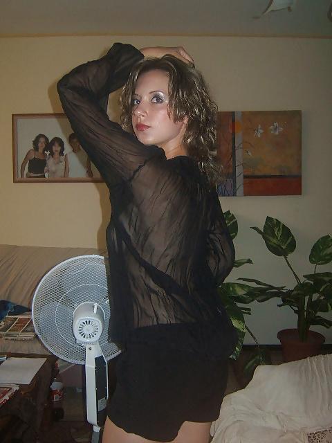 10P Showing off her boob job