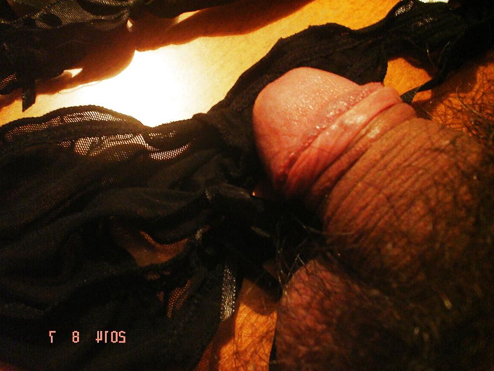 25P Dirty black thong my sexy GF