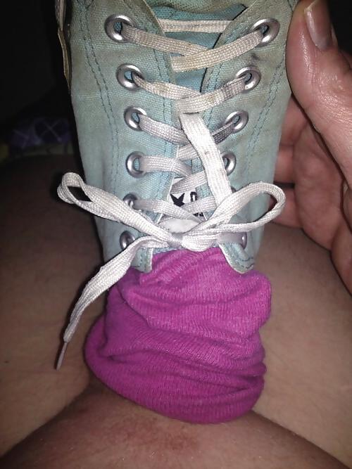 5P Jerking with socks and converse