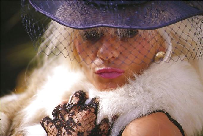 19P Seems you like, a glamour set in stockings heels nylons hat 