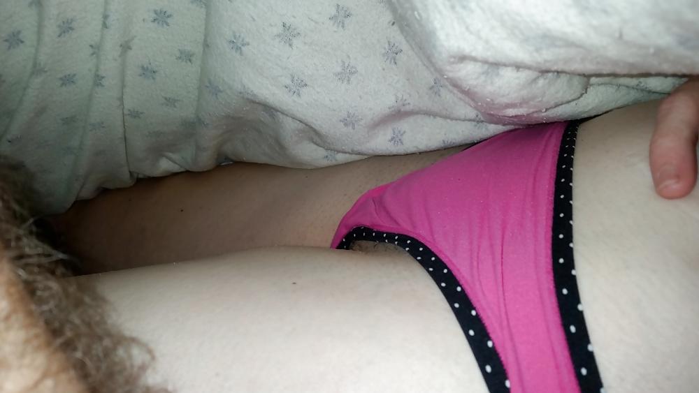 15P Another night shot of my wife in her thong.