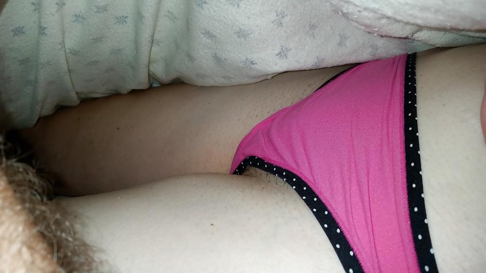 15P Another night shot of my wife in her thong.
