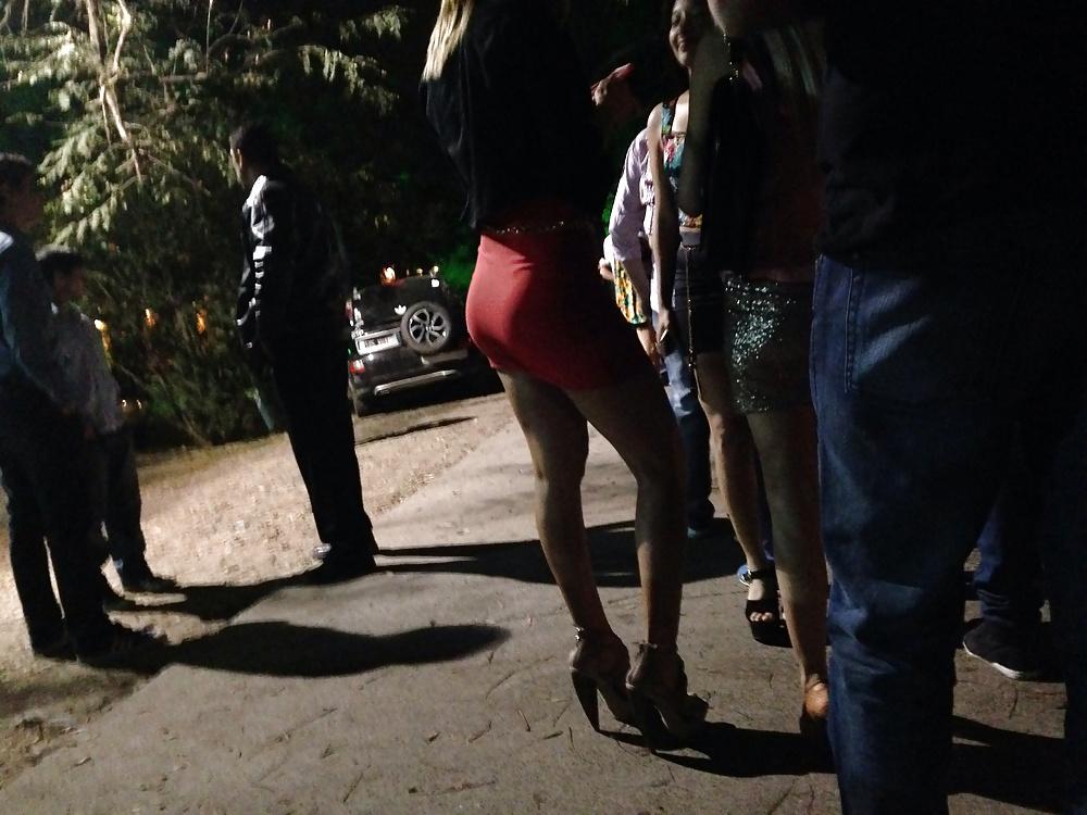 13P Red ass thong