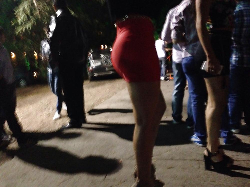 13P Red ass thong