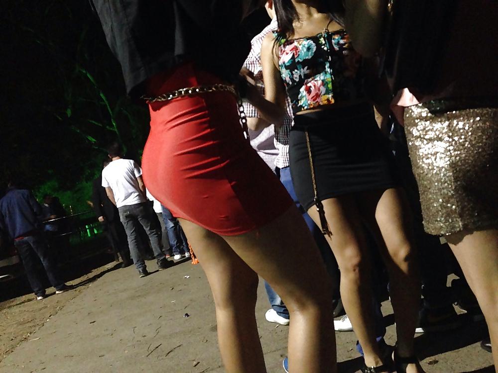 13P Red ass thong