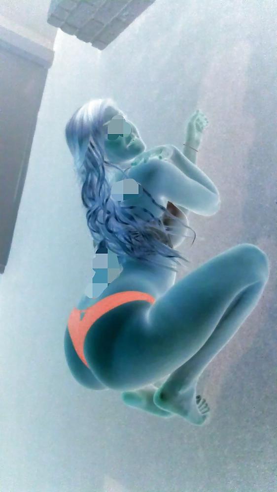 25P Wife Karen - green thong
