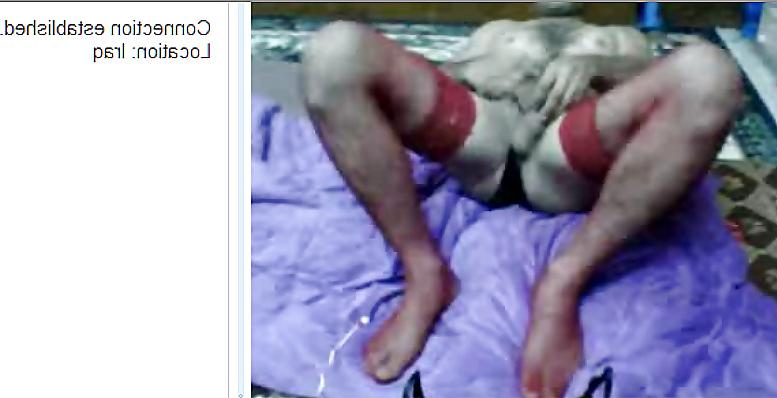 9P Iraqi man wearing thong and nylon cam