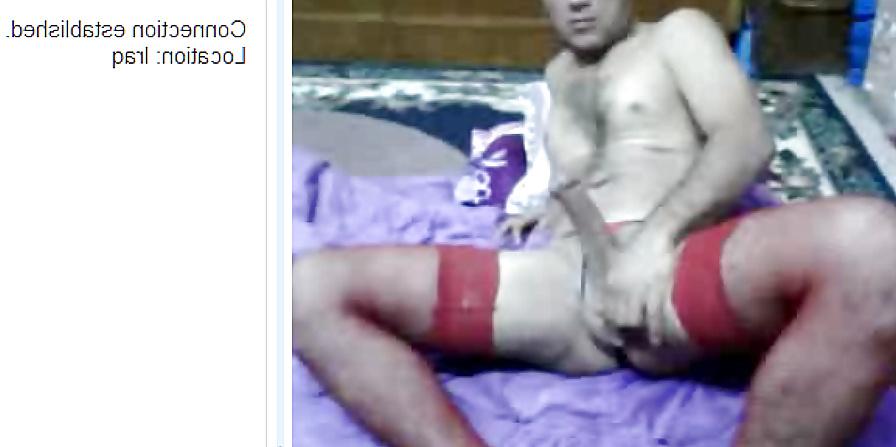 9P Iraqi man wearing thong and nylon cam