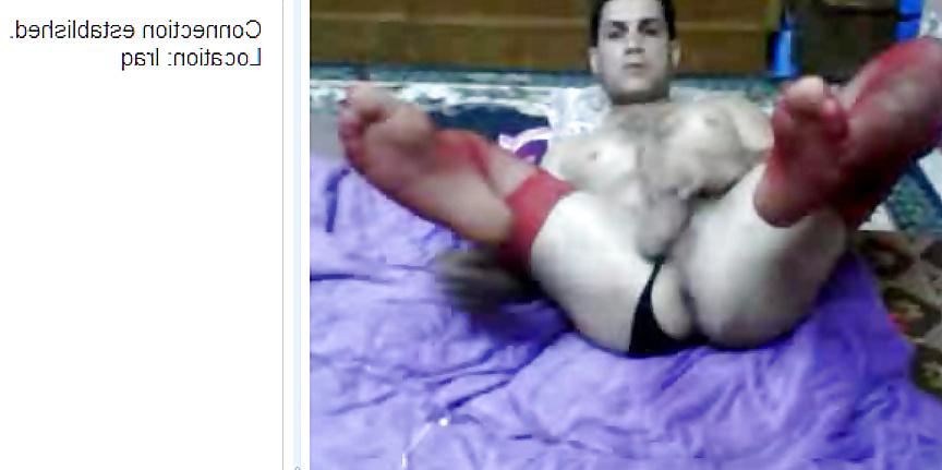 9P Iraqi man wearing thong and nylon cam
