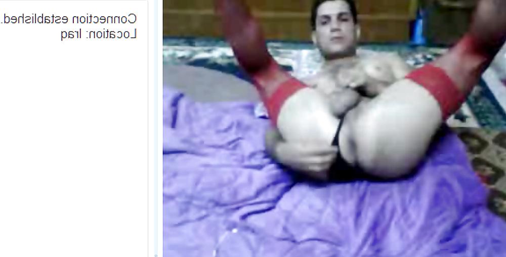 9P Iraqi man wearing thong and nylon cam