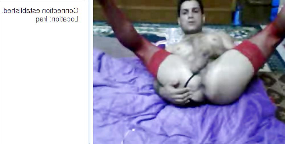 9P Iraqi man wearing thong and nylon cam