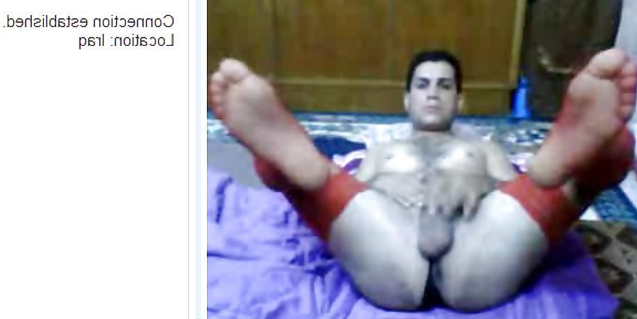 9P Iraqi man wearing thong and nylon cam