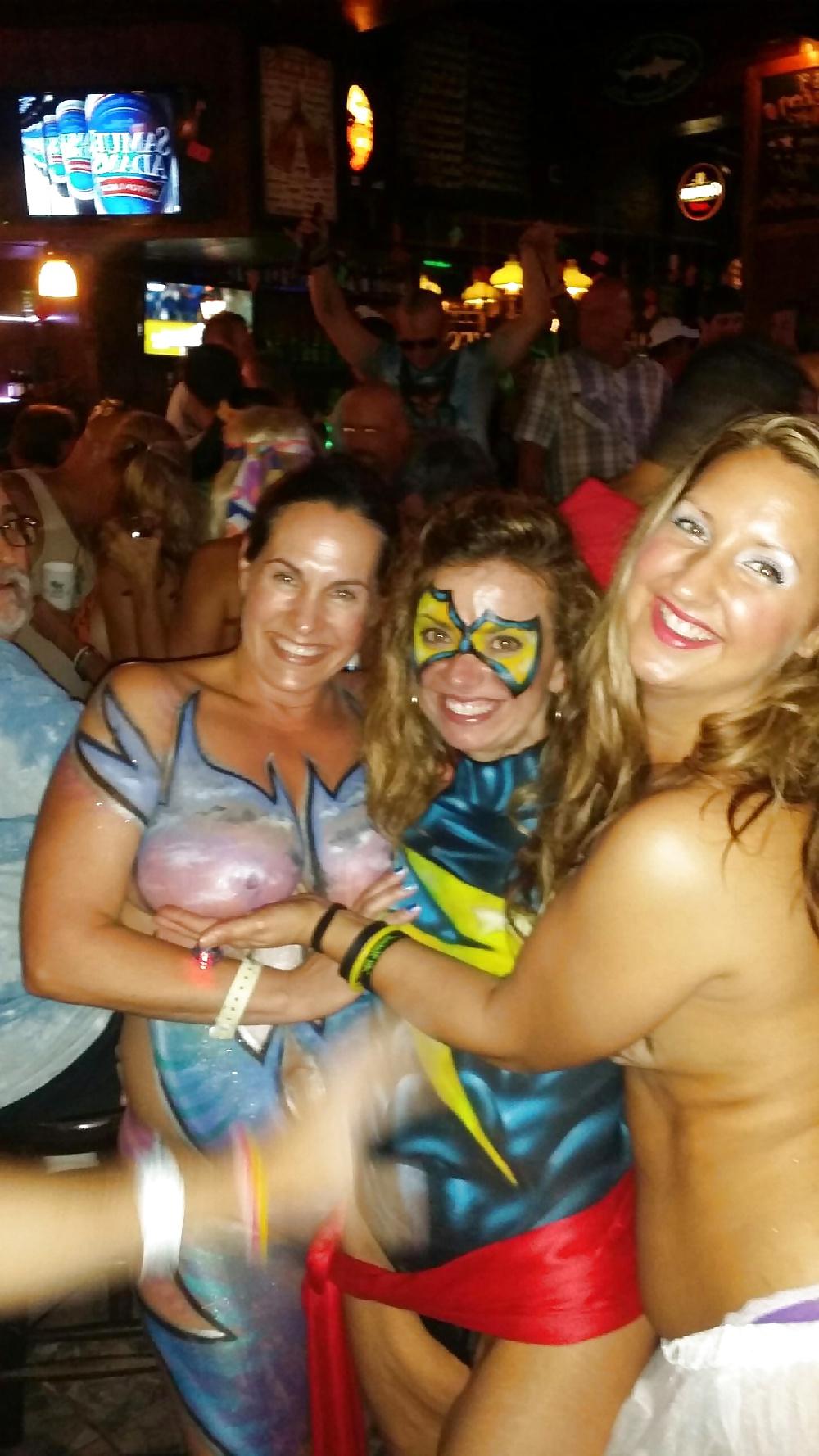 12P Body paint fantasy fest 2014