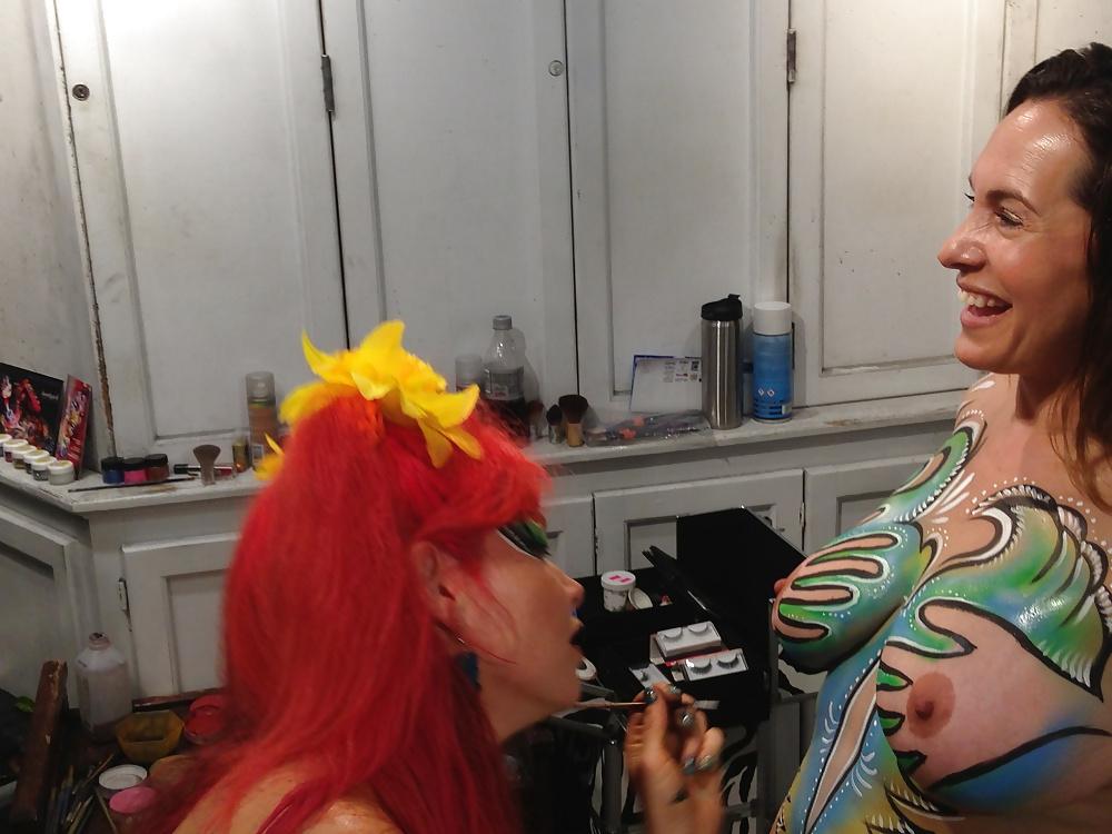 12P Body paint fantasy fest 2014
