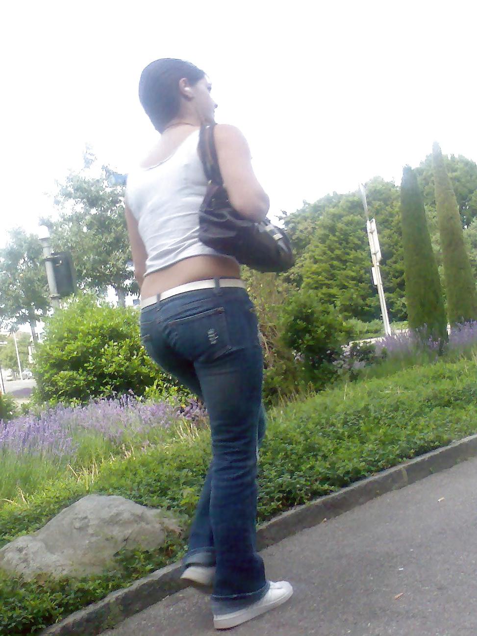 25P Ass jeans - Cul Jeans Candid - Anciennes photos