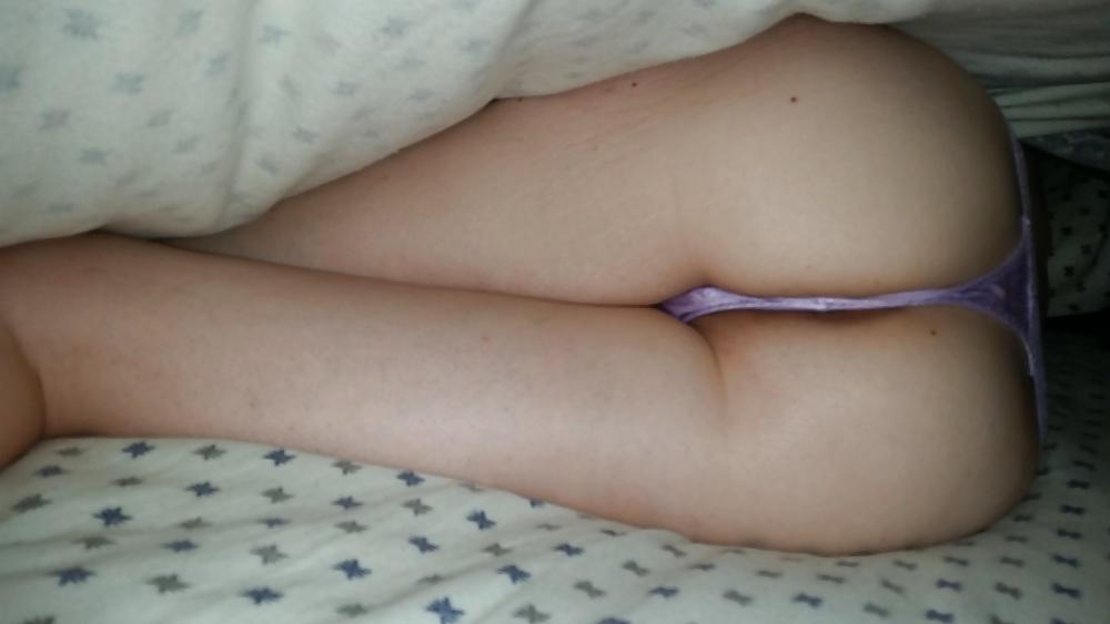 7P My wife in her purple thong mmmm